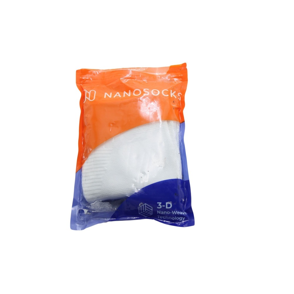 NanoSocks White Compression Sleeves 3D Nano Weave Technology Size L